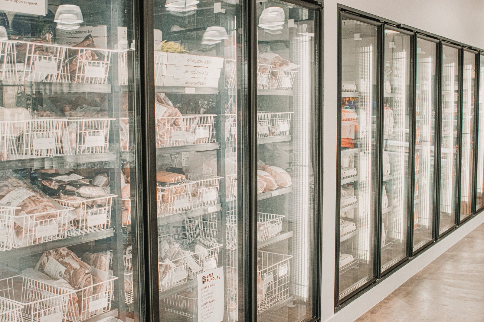 Commercial refrigerated display cases